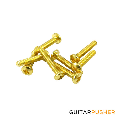 WD Single Coil Pickup Height Adjustment Screws - Vintage Phillips Oval Head (8 pcs.)