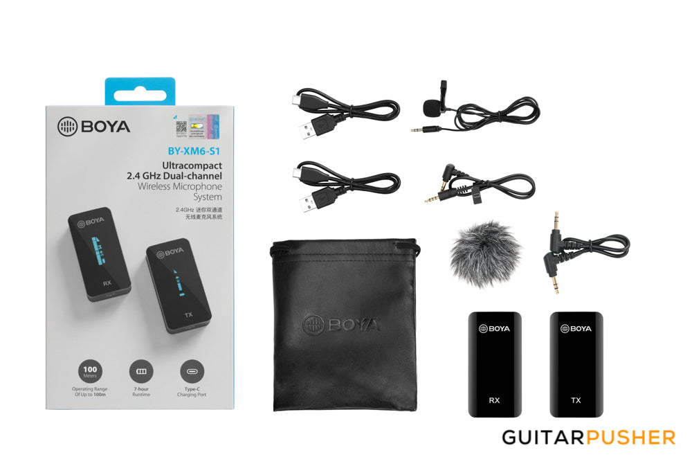 BOYA BY-XM6-S1 2.4GHz Ultra-Compact Wireless Microphone System