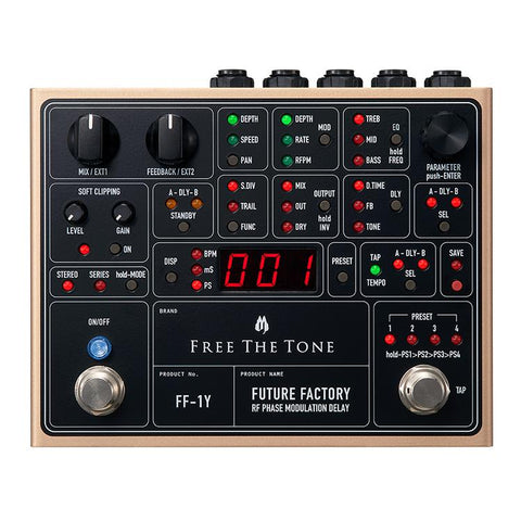 Free The Tone FF-1Y Future Factory RF Phase Modulation Dual Delay - GuitarPusher