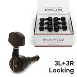 Graphtech RATIO Electric Locking 3+3 Contemporary Black 2 Pin PRL-8311-B0