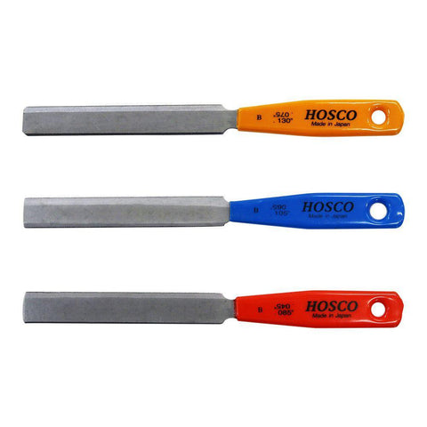 Hosco TL-NF3B Double Edge 3 pc Nut File Set for Bass - GuitarPusher