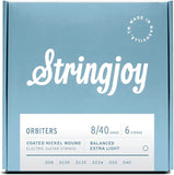 Stringjoy Orbiters Electric Guitar String Set - BALANCED 8s Extra Light (8 10.5 13.5 22w 30 40)