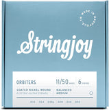 Stringjoy Orbiters Electric Guitar String Set - BALANCED 11s Medium (11 14 18p 28 38 50)