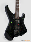 Aguda Black Hole Headless Electric Guitar Mahogany Body Ebony Fretboard - Art Attack