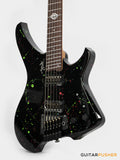 Aguda Black Hole Headless Electric Guitar Mahogany Body Ebony Fretboard - Art Attack