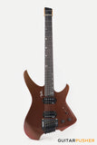 Aguda Black Hole Headless Electric Guitar Mahogany Body Ebony Fretboard - Copper Sparkle
