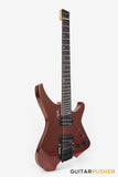 Aguda Black Hole Headless Electric Guitar Mahogany Body Ebony Fretboard - Copper Sparkle