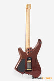 Aguda Black Hole Headless Electric Guitar Mahogany Body Ebony Fretboard - Copper Sparkle