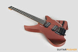 Aguda Black Hole Headless Electric Guitar Mahogany Body Ebony Fretboard - Copper Sparkle