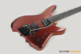 Aguda Black Hole Headless Electric Guitar Mahogany Body Ebony Fretboard - Copper Sparkle