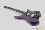 Aguda Black Hole Headless Electric Guitar Mahogany Body Ebony Fretboard - Green Chameleon