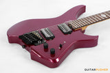 Aguda Black Hole Headless Electric Guitar Mahogany Body Ebony Fretboard - Metallic Magenta