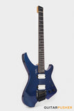 Aguda Black Hole Headless Electric Guitar Mahogany Body Ebony Fretboard - Metallic Neptune