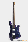 Aguda Black Hole Headless Electric Guitar Mahogany Body Ebony Fretboard - Metallic Neptune