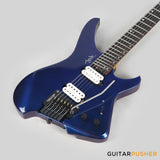 Aguda Black Hole Headless Electric Guitar Mahogany Body Ebony Fretboard - Metallic Neptune