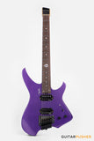 Aguda Black Hole Headless Electric Guitar Mahogany Body Ebony Fretboard - Metallic Purple