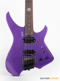 Aguda Black Hole Headless Electric Guitar Mahogany Body Ebony Fretboard - Metallic Purple