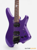 Aguda Black Hole Headless Electric Guitar Mahogany Body Ebony Fretboard - Metallic Purple