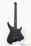 Aguda Black Hole Headless Electric Guitar Mahogany Body Ebony Fretboard - Sandblasted Red