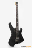 Aguda Black Hole Headless Electric Guitar Mahogany Body Ebony Fretboard - Sandblasted Red