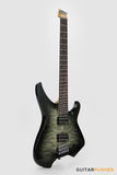 Aguda Black Hole X (2024) Headless Electric Guitar Mahogany Body Rosewood Fretboard - Transblack Natural Quilt Burst