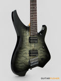Aguda Black Hole X (2024) Headless Electric Guitar Mahogany Body Rosewood Fretboard - Transblack Natural Quilt Burst