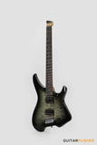 Aguda Black Hole X (2024) Headless Electric Guitar Mahogany Body Rosewood Fretboard - Transblack Natural Quilt Burst