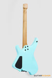 Aguda Musicboy Headless Electric Guitar Alder Body Roasted Maple Fretboard - Baby Blue