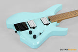 Aguda Musicboy Headless Electric Guitar Alder Body Roasted Maple Fretboard - Baby Blue