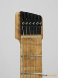 Aguda Musicboy Pro Headless Electric Guitar Alder Body Roasted Maple Fretboard - Burgundy Mist Metallic w/ Ivory Pickguard
