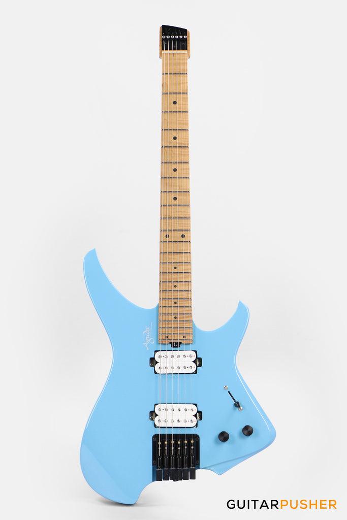 Aguda Musicboy Headless Electric Guitar Alder Body Roasted Maple Fretb ...