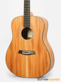 Alama Dreadnought All-Solid Wood Philippine Mahogany Acoustic Guitar - Natural