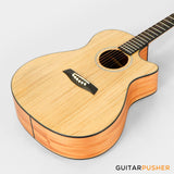 Alama Grand Auditorium Cutaway All-Solid Wood Gmelina/Philippine Mahogany Acoustic Guitar - Natural