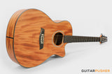 Alama Grand Auditorium Cutaway All-Solid Wood Philippine Mahogany Acoustic Guitar - Natural