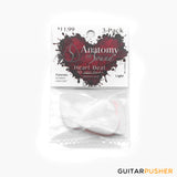 Anatomy of Sound Heart Beat Debossed Jazz Light White 3-pack (705377777219)