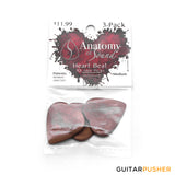 Anatomy of Sound Heart Beat Debossed Jazz Medium Brown 3-pack (705377777196)