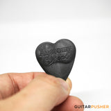Anatomy of Sound Heart Beat Debossed Standard Rigid Black 1-pc (705377777271)