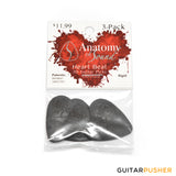Anatomy of Sound Heart Beat Embossed Standard Rigid Black 3-pack (705377777318)