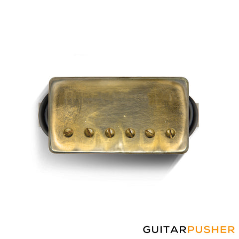 Bareknuckle Mule Bridge Humbucker Pickup, Aged Gold Covered w/ Aged Gold Screws, 53mm F-Spaced, Unpotted