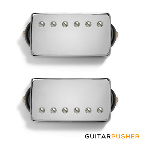 Bareknuckle Polypaf Calibrated Humbucker Pickup Set, Chrome Covers w/ Nickel Screw Pole Pieces