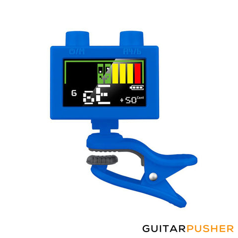 Cherub WST-570Li Rechargeable Clip-On Guitar Tuner w/ Auto-Power Off Feature - Blue