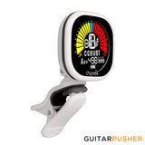 Cherub WST-675 Rechargeable Chromatic Guitar Tuner w/ High Contrast Colorful Display - White