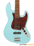 Corona Guitars Standard Plus J JB-Style 4-String Bass w/ Gig Bag - Daphne Blue