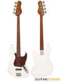 Corona Guitars Standard Plus J JB-Style 4-String Bass w/ Gig Bag - Olympic White