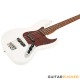 Corona Guitars Standard Plus J JB-Style 4-String Bass w/ Gig Bag - Olympic White