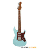 Corona Guitars Modern Plus SE (HSS) S-Style Electric Guitar w/ Gig Bag - Daphne Blue