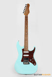 Corona Guitars Modern Plus SE (HSS) S-Style Electric Guitar w/ Gig Bag - Daphne Blue