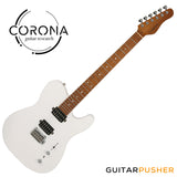 Corona Guitars Modern Plus T (HH) T-Style Electric Guitar w/ Gig Bag - Olympic White