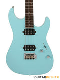 Corona Guitars Modern Standard (HH) S-Style Electric Guitar w/ Indian Laurel Fingerboard & Gig Bag - Daphne Blue