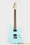 Corona Guitars Modern Standard (HH) S-Style Electric Guitar w/ Indian Laurel Fingerboard & Gig Bag - Daphne Blue